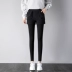 Cộng với quần legging giả nhung hai dây nhung ấm áp mùa thu đông 2018 mới quần lọt khe eo cao quần ngố nữ đẹp Quần tây thường