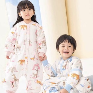 清仓价49.14起！良良婴儿纯棉防踢睡袋