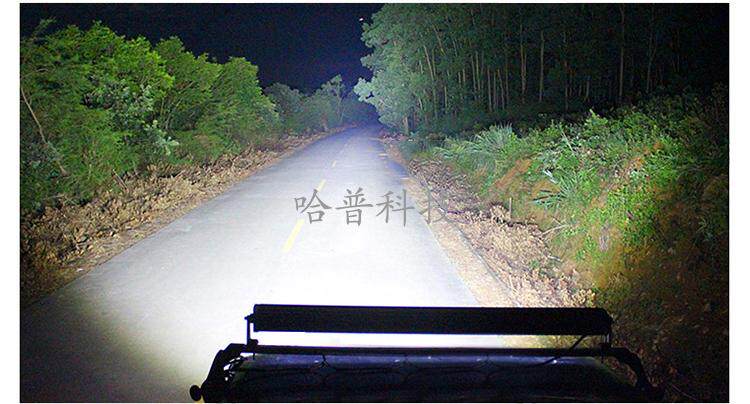 Внедорожные огни 牧马人a柱车顶灯北京bj40plus bj40l a柱射灯改装车顶led长条射灯 Harp