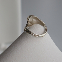 (shen depending on life) Aunt Cui butterfly carp ring niche irregular design sterling silver personality ring girl