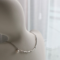(shen depending on life) Cui aunt spray necklace female summer sterling silver 2021 new jewelry luxury clavicle chain