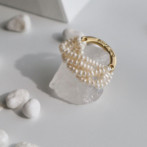 (shen depending on life) Cui aunt spring vine silk towel buckle elegant high-grade pearl accessories skirt knot buckle female