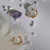 (shen See Life) Aunt Cui Waltz Baroque Pearl Earrings Advanced Sense Exquisite Simple Earrings