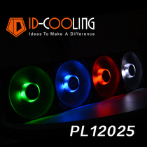 ID-COOLING PL12025 12CM temperature-controlled fan radiators 4PIN red blue green white water cooling fan