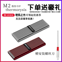 Courtesy tour Custom M 2 Solid State Hard Disk Cooling fins M2 thermally conductive sheet SSD All-aluminium nvme Cooling Machia 2280 Private