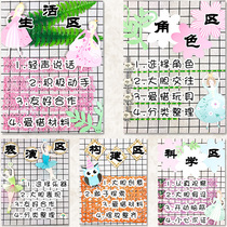 Pastoral Forest Department ins wind zone corner area theme style rules logo decoration materials School wall layout