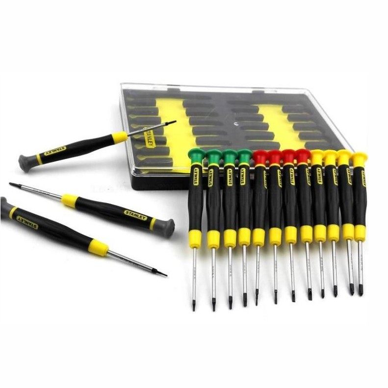 Stanley 15 pieces miniature screw screwdrivers Group sets A set of sets B Group sets C and