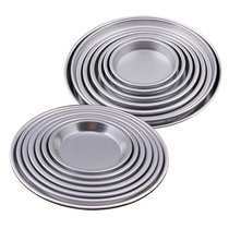 Oven pizza pan round thick anode aluminum plate pizza baking pan pie plate shallow pan Deep Dish 6 inch 8 inch 10 inch 12 inch