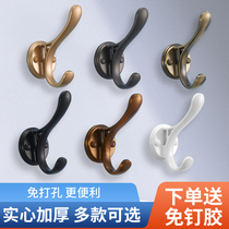 Entering shoe cabinet door clothes hanging clothes hook Wall Wall clothes hook entrance single adhesive hook metal