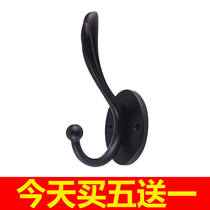 Shoe cabinet hanging clothes hook creative simple single door door door rear porch wardrobe side Wall single hook coat