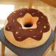 Simulated donut pillow plush toy cushion food donut cushion nap pillow photo prop gift