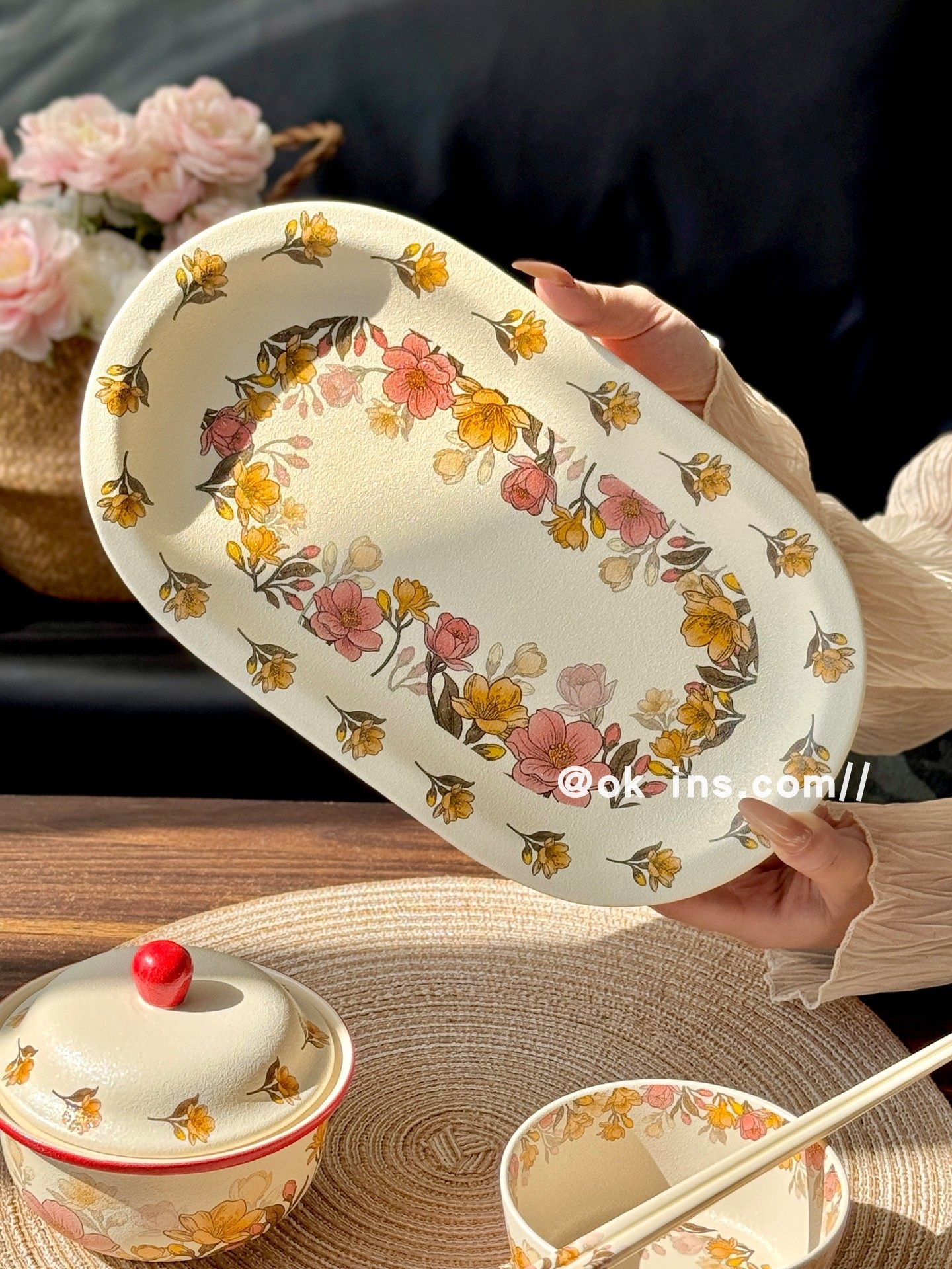 High-Quality 12.5inch Fish Plate for Home Use, Large Plate for Steaming Fish, Creative Deep Dish Plate, Dish for Chili Pepper Fish Head