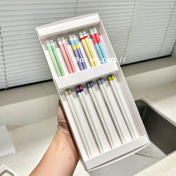 Ceramic Chopsticks for Home Use, Nordic Light Luxury High-End Chopsticks, 2025 New Model, High Temperature Resistant, Mold-Proof, Creative and Unique Porcelain Chopsticks