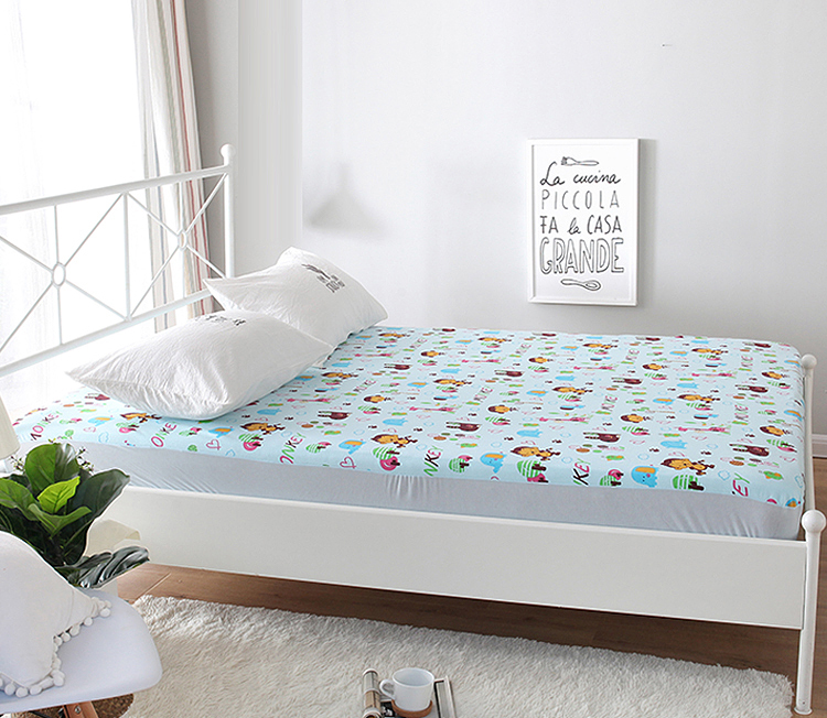 Baby isolation pad Waterproof mattress Fitted sheet sheet cover bed bag pure cotton washable breathable 80*160 small bed Oversized