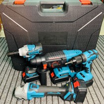 Brushless rechargeable electric hammer angle mill electric wrench suit lithium electric power tool universal pasta lithium battery