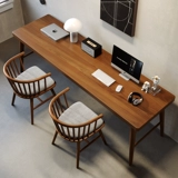 Домашняя двойная твердая древесная компьютерная стола, спальня, простая обучение длинное столовое столовое столовое столовое столовое столовое столовое столовое столовое столовое столовое натяжение