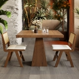 Обеденный стол с твердым деревом, маленький домашний обеденный стол, обеденный стол в средневековом стиле, квадратный маленький квадратный стол, балкон, маленький чайный стол, журнальный столик