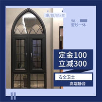 Fuzhou sealed balcony aluminum alloy doors and windows Broken bridge Aluminum soundproof windows Anti-theft screens Window screens one-piece hollow soundproof glass