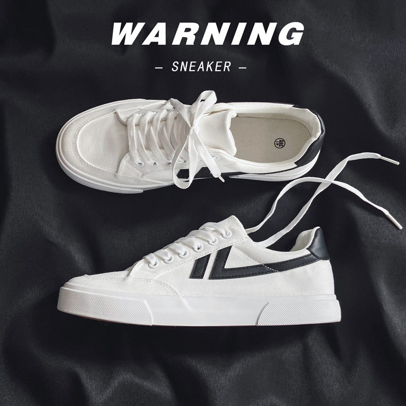 Summer new student board shoes breathable canvas shoes men's ins small white shoes Korean version tide shoes all-match Hong Kong style couple shoes