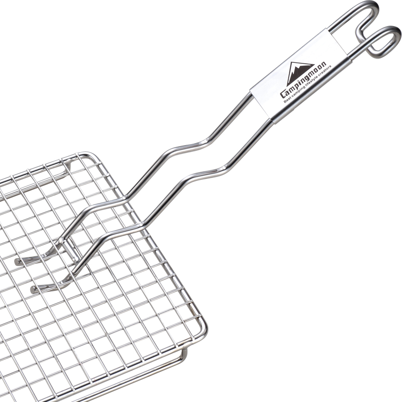 Stainless Steel Barbecue Mesh Fork Han Style Barbecue Grill Special Pick Baking Mesh Chisel shovel Screwdriver Clip Tool