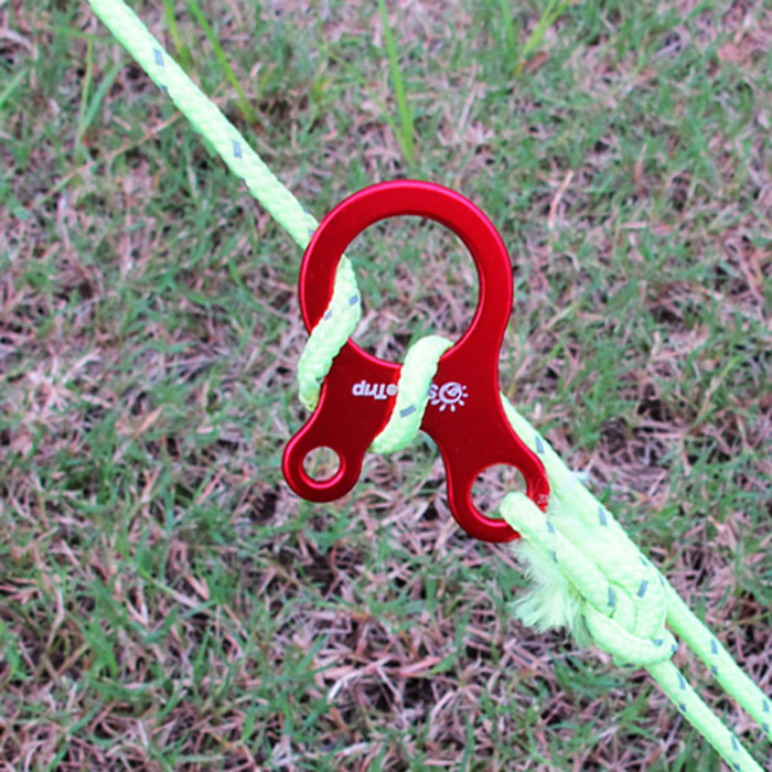 Outdoor snail windproof rope snap non-slip tightening binding buckle Fast knot rope Tent canopy pull rope snap adjustment piece