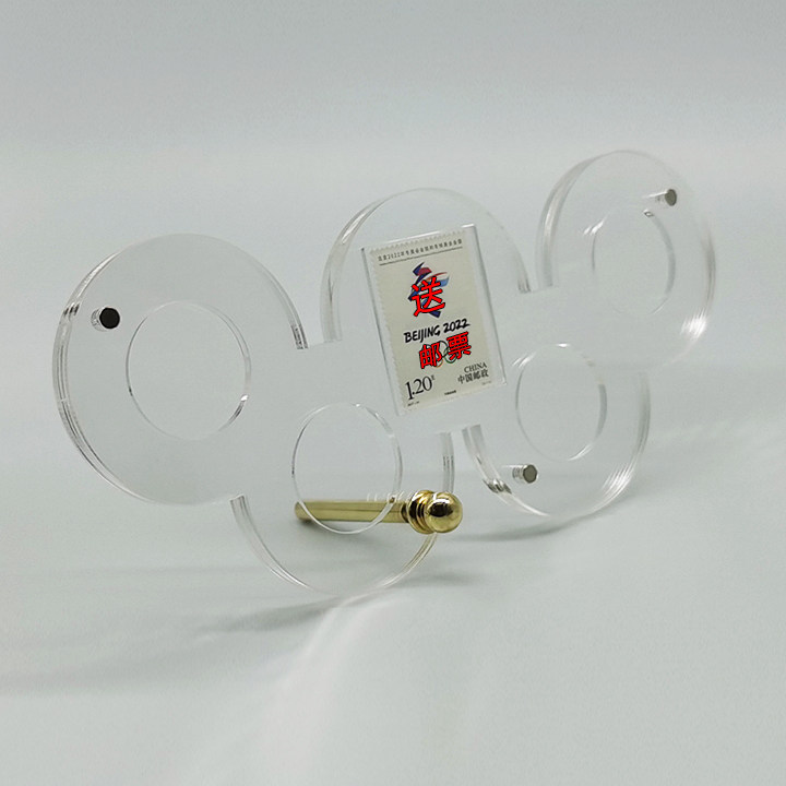 2022 new commemorative coin display box suitable for bank issuance games copper coin four-pack 30mm hole diameter