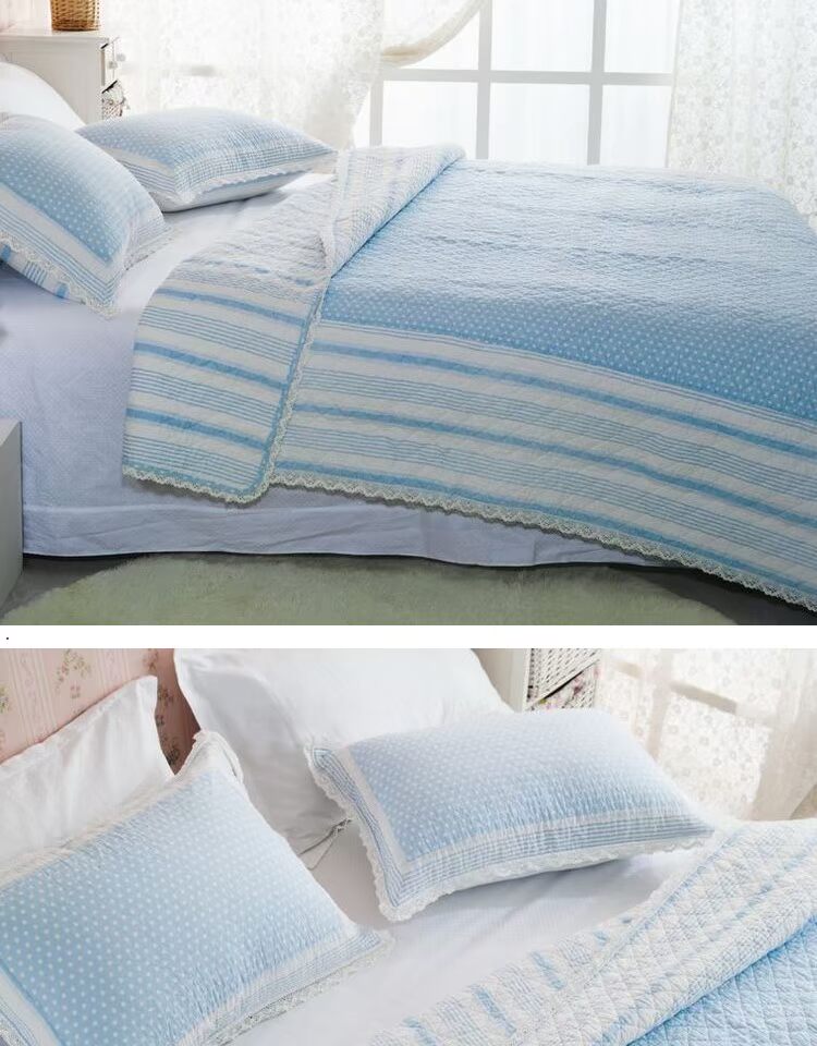 Hàn Quốc Hàn Quốc bông giường bông bao gồm mảnh duy nhất của in bông bông công chúa ba mảnh không khí ngoài trời được bông - Trải giường ga giường chống thấm nước