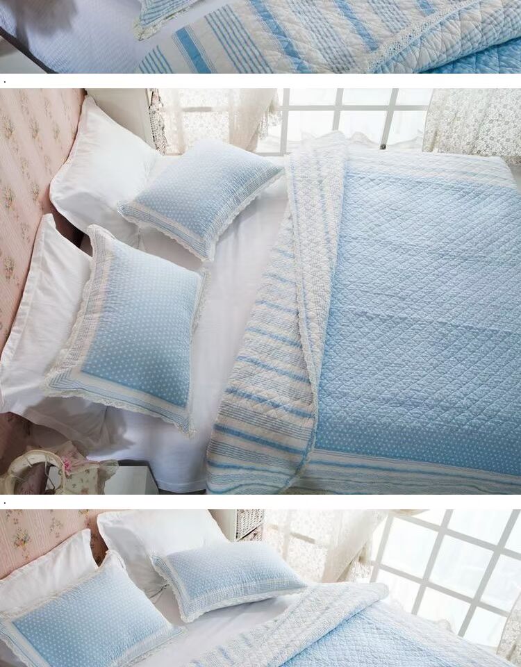 Hàn Quốc Hàn Quốc bông giường bông bao gồm mảnh duy nhất của in bông bông công chúa ba mảnh không khí ngoài trời được bông - Trải giường ga giường chống thấm nước