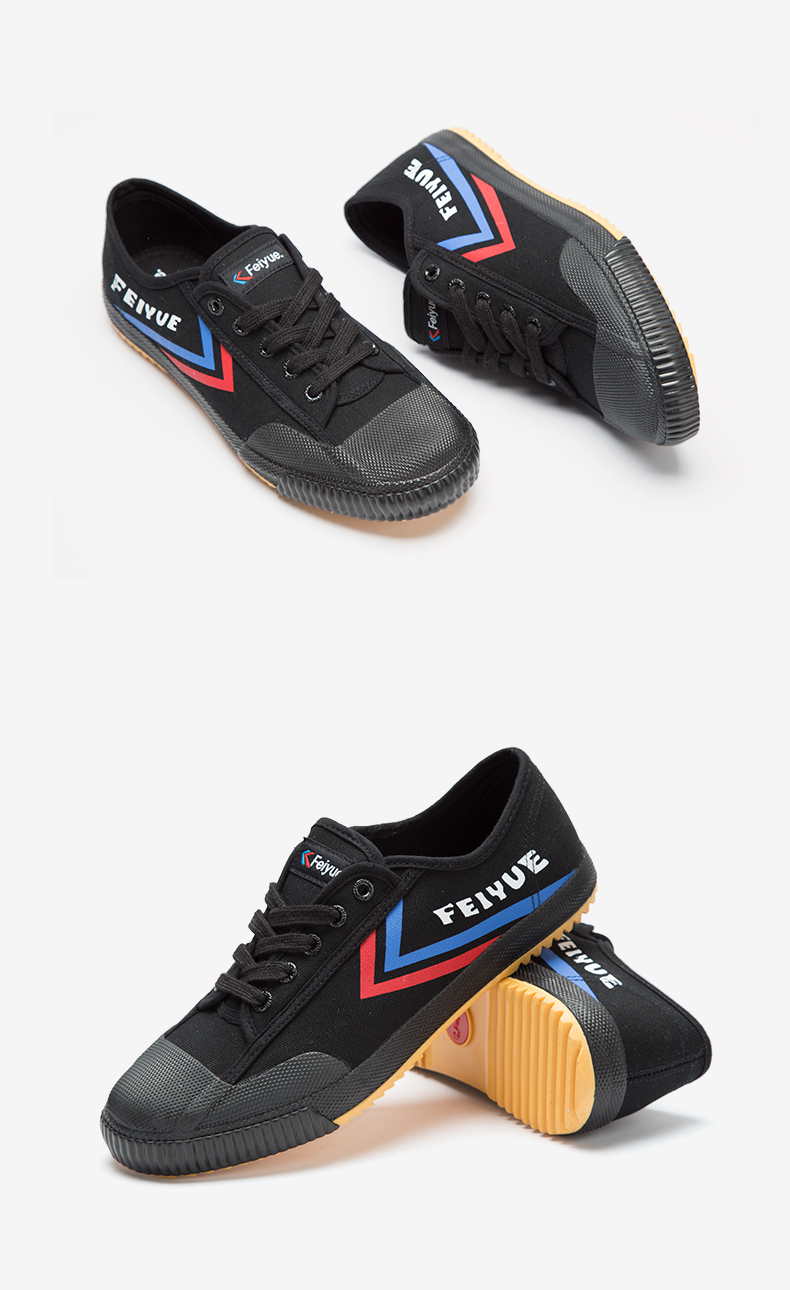 Feiyue / bước nhảy phiên bản tiếng Pháp của mùa xuân cổ điển theo dõi và giày lĩnh vực giày vải lưu hóa đôi giày nam và nữ đôi giày nhỏ màu trắng - Plimsolls giày thể thao adidas nữ