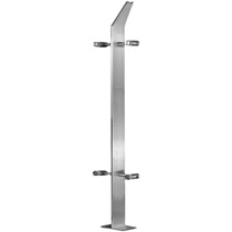 201 304 stainless steel single blade column engineering shopping mall railing handrail shopping mall stair atrium manufacturer customization