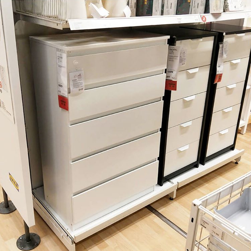 Ikea Home Furnishings Domestic Purchasing Agent Kuran Five-Drawer Chest of Drawers White Cabinet Storage Cabinet European-Style Simple Storage Cabinet