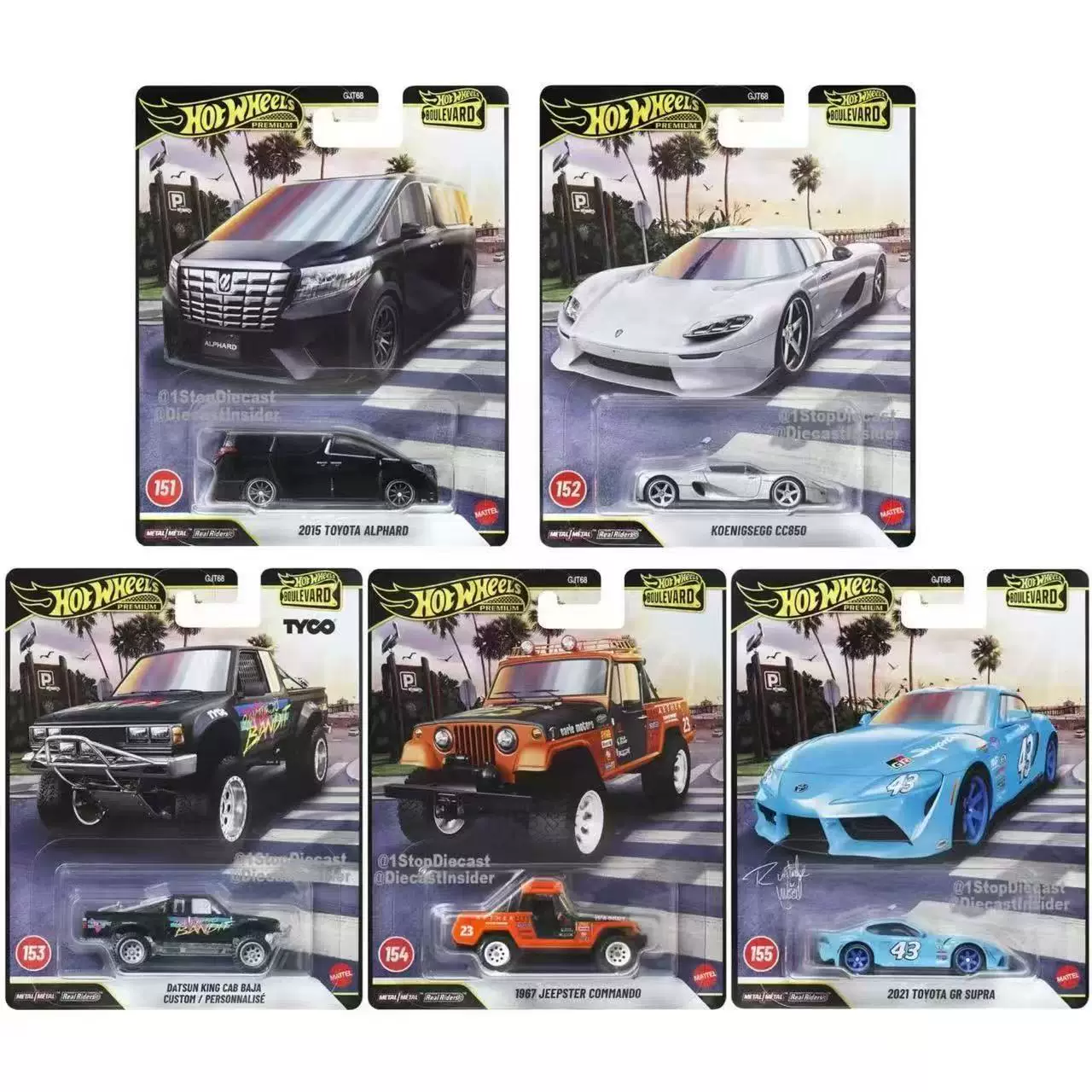 2026 год Новые Hot Wheels GJT68 Garden Route 31 Koenigsegg CC850 Toyota Alpha сплав автомобильная модель