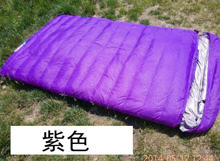 Mùa thu và mùa đông đôi túi ngủ ngoài trời cắm trại người lớn để tăng cường mở rộng dày lông ngỗng xuống cặp vợ chồng xuống túi ngủ túi ngủ chống giật mình cho be