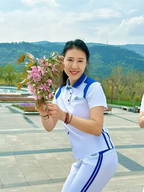 Chinese Dream Team Dragon Dance New Summer Golf Short-Sleeve Sportswear Unisex Aerobics Square Dance Team Uniform