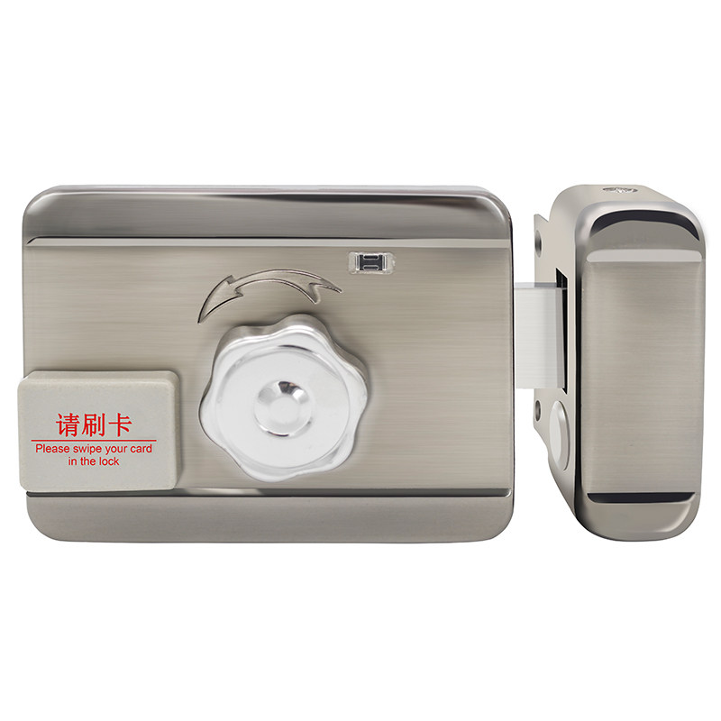Rental house free of wiring swipe electronic intelligent remote control steal door lock electronic lock inductive community IC card swiping integrated lock