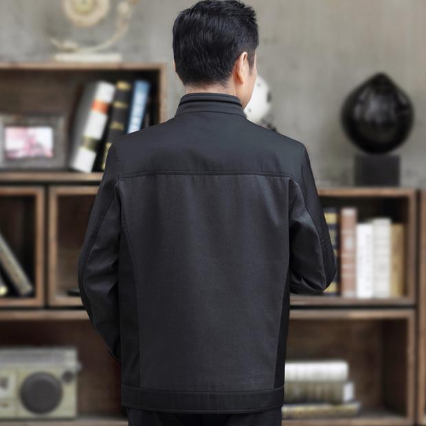 Áo khoác mùa thu và mùa đông cho nam trung niên 50 tuổi cha 40 tuổi cộng với nhung dày nam 60 tuổi mặc thường niên áo khoác nam đẹp 2021