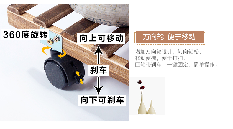 Khung hoa gỗ chống ăn mòn hoa đứng ban công phòng khách nhiều lớp màu xanh lá cây thịt loli trong nhà và ngoài trời chậu hoa giữ kệ carbonized hoa kệ - Kệ kệ gỗ treo tường đẹp