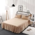 Bông bedspread bông giường váy một mảnh màu bông 1,5m doanh nghiệp giường tấm dày 2,0 1,8 m bộ đôi - Váy Petti