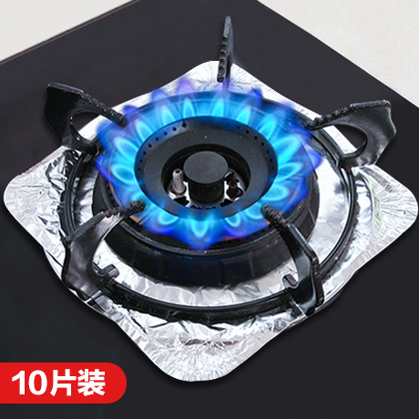 Gas stove anti-oil pad stickers gas stove anti-collision strip paper kitchen stove stove cover tin foil circle aluminum foil paper stove mat - Taobao