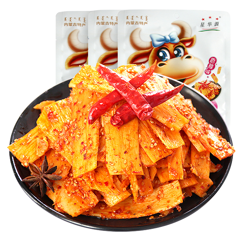 Xinghuayuan beef skewers spicy spicy beef jerky snacks specialty beef skewers 68g * 3 bags measurements