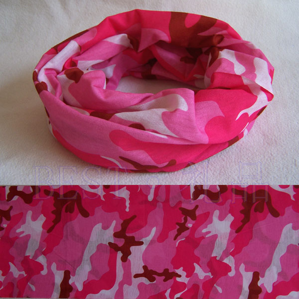 Seamless 100-variable magic headscarf riding sun-shading face towel mask riding sweat towels pink and colorful