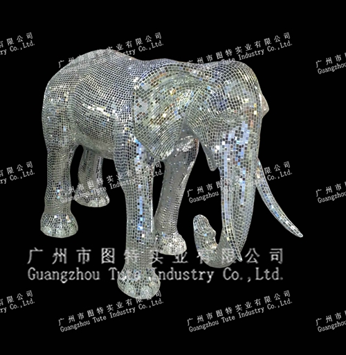 Glass steel mosaic, fortune and auspicious landing of The Elephant Hotel KTV malls6