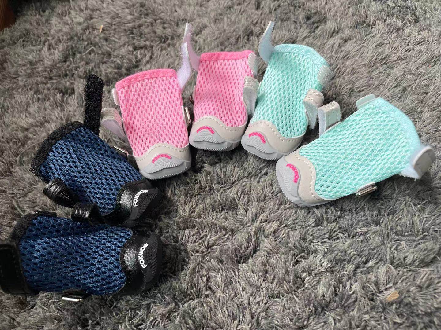 New spot DJJ's dog shoes Teddy small dog spring and summer mesh breathable soft bottom fokwow Teddy dog ​​shoes