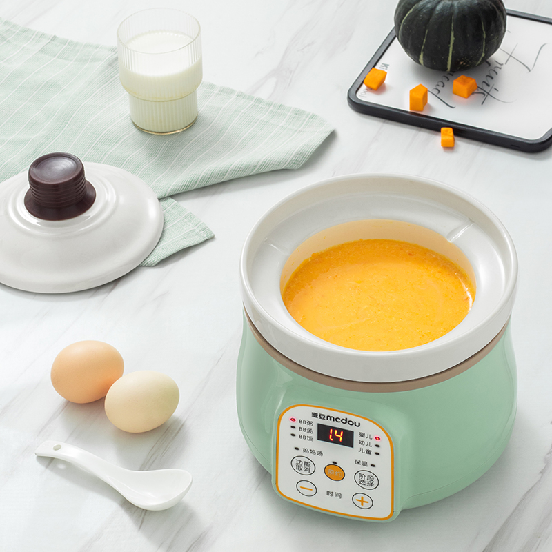 Wheat bean baby baby food supplement pot cooking porridge pot electric bb pot stew porridge small stew pot multi-function rice cooker fully automatic