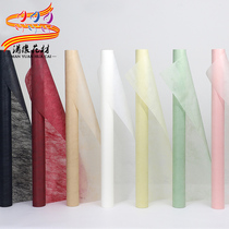 Milk cotton flower wrapping paper Korean black technology cotton paper fashion rose lined wrapping flower material bouquet non-woven paper