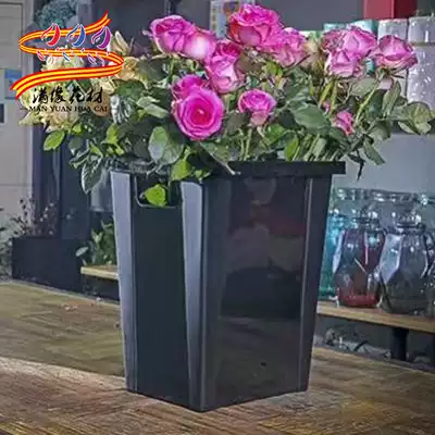 Full edge French floral flower bucket, flower bouquet bucket, display rack, flower arrangement, wake up flower bucket, flower shop special plastic flower bucket