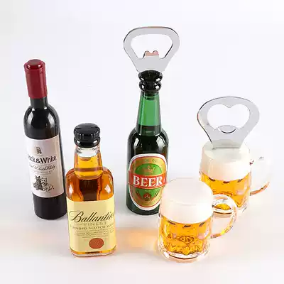 Red wine beer bottle opener refrigerator stick wine starter Beijing roast duck simulation three-dimensional food magnet
