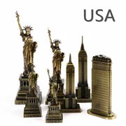 Mỹ xây dựng mô hình xây dựng mô hình trang trí Tượng của Liberty Empire State Building Tòa nhà sắt Lưu niệm du lịch