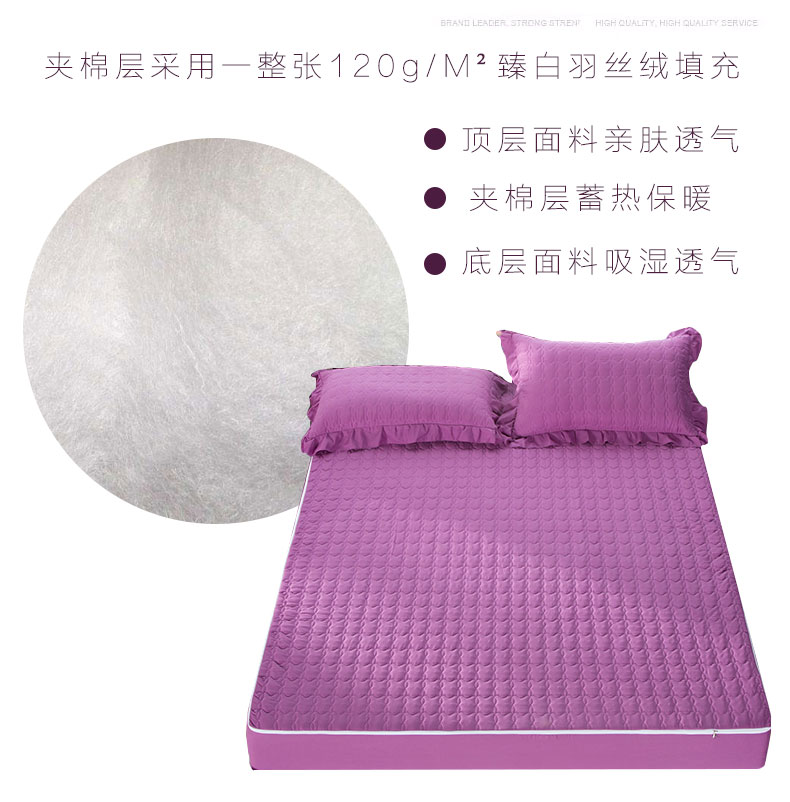 Giường bao gồm tất cả sáu mặt đệm trải giường có đệm một mảnh của mủ nệm bọc dây kéo Simmons bảo vệ nắp trượt - Trang bị Covers Mẫu ga phủ giường