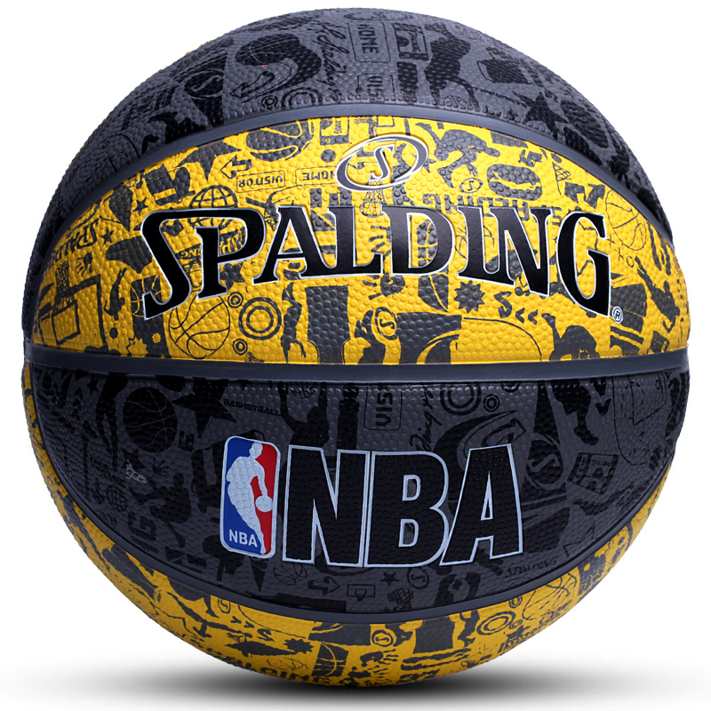 Spalding rubber basketball outdoor student wear-resistant game No 7 NBA cement basketball 83-307Y